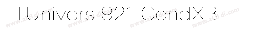 LTUnivers 921 CondXB字体转换